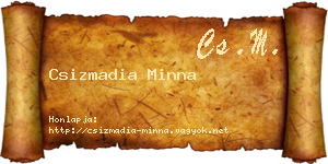 Csizmadia Minna névjegykártya